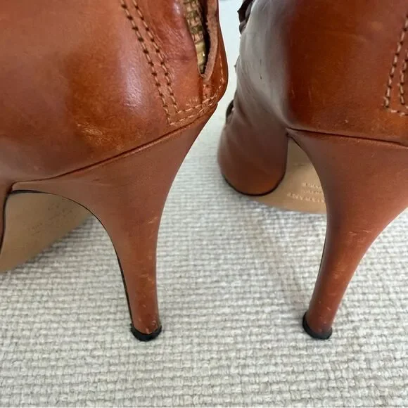 Isabel Marant Luxurious Designer Frye Strappy Brown Leather Heels Size 35 IT - Picture 5 of 9